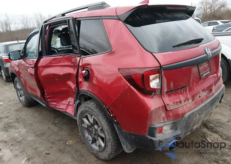 2022 Honda Passport Awd Trailsport из США, поврежденный, VIN 5FNYF8H68NB014410